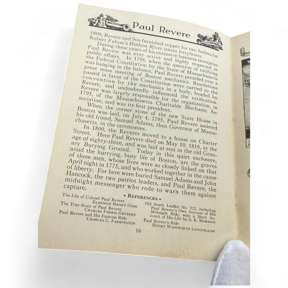 Paul Revere Booklet Circa 1930 Published By John Hancock Mutual Life Insurance C - Picture 14 of 14